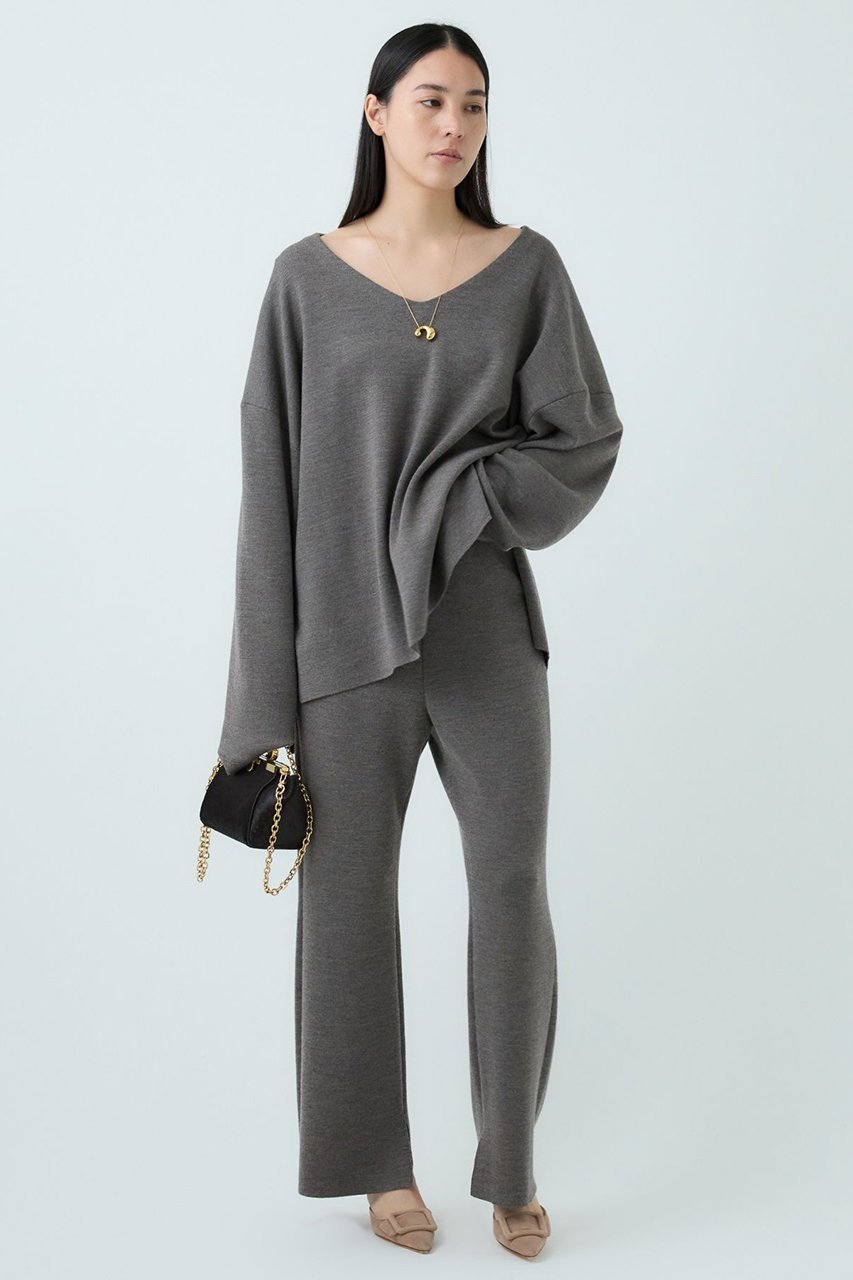 【カオス/Chaos】のシエラウールニットパンツ 人気、トレンドファッション・服の通販 founy(ファニー) 　ファッション　Fashion　レディースファッション　Fashion for Women　パンツ　Pants & Trousers　セットアップ　Set-Up, Coordinated Outfit　フレア　Flare, Flared　other-2|ID: prp329100004708041 ipo3291000000036056242