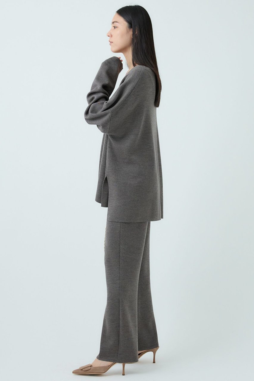 【カオス/Chaos】のシエラウールニットパンツ 人気、トレンドファッション・服の通販 founy(ファニー) 　ファッション　Fashion　レディースファッション　Fashion for Women　パンツ　Pants & Trousers　セットアップ　Set-Up, Coordinated Outfit　フレア　Flare, Flared　other-4|ID: prp329100004708041 ipo3291000000036056244