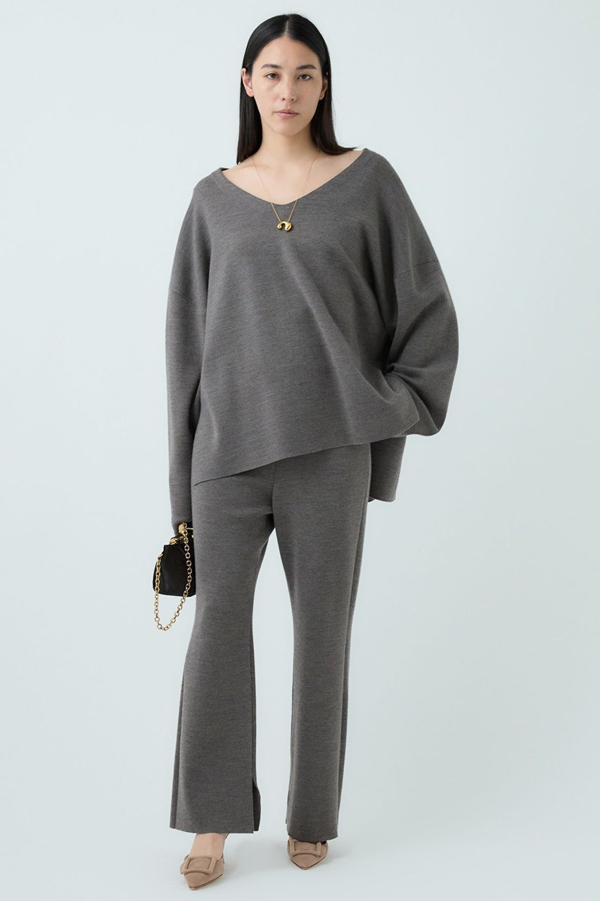 【カオス/Chaos】のシエラウールニットパンツ 大人の最旬トレンドファッション＆コーディネート founy(ファウニー) 　ファッション　Fashion　レディースファッション　Fashion for Women　パンツ　Pants & Trousers　セットアップ　Set-Up, Coordinated Outfit　フレア　Flare, Flared　other-3|ID: prp329100004708041 ipo3291000000036957294