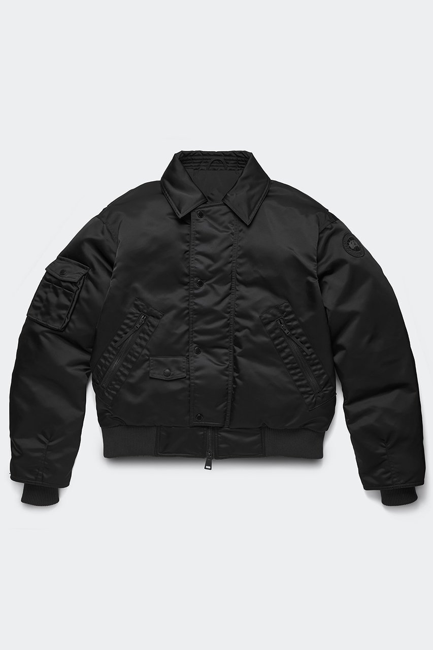 【カナダグース/CANADA GOOSE】の【MEN】4882MT Seguin Aviator Bomber セガン アビエータ ボンバー インテリア・キッズ・メンズ・レディースファッション・服の通販 founy(ファニー) 　ファッション　Fashion　レディースファッション　Fashion for Women　アウター　Coat / Outerwear Collection　スポーツウェア　Functional & Stylish Sportswear　スポーツ アウター　Sports Outerwear / Running Jacket / Windbreaker　クラシック　Classic, Timeless Style　サテン　Satin, Glossy Fabric　スポーツ　Sports, Activewear　なめらか　Smooth, Silky Texture　ポケット　Pocket, Pocket Detail　モダン　Modern, Contemporary　ユニセックス　Unisex, Genderless　ブラック|ID: prp329100004708049 ipo3291000000035561046
