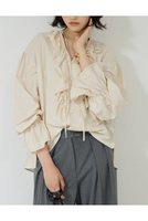 【ガリャルダガランテ/GALLARDAGALANTE】のフリルブラウス 人気、トレンドファッション・服の通販 founy(ファニー) ファッション Fashion レディースファッション Fashion for Women トップス・カットソー Cut & Sew Tops シャツ・ブラウス・オフィスカジュアル Elegant Blouses & Button-Ups スラックス Slacks, Dress Pants スリーブ Sleeve, Long Sleeve / Short Sleeve デニム Denim, Jeans Material フリル Frill, Ruffle ロング Long, Long-Length 新作・新入荷 New Arrivals / New In |ID:prp329100004709205