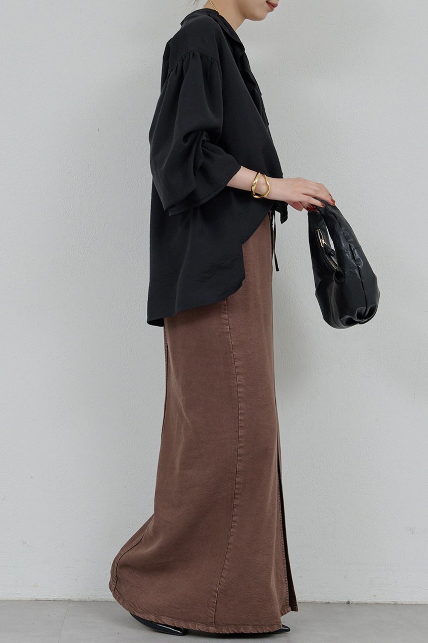 【ガリャルダガランテ/GALLARDAGALANTE】のフリルブラウス 人気、トレンドファッション・服の通販 founy(ファニー) 　ファッション　Fashion　レディースファッション　Fashion for Women　トップス・カットソー　Cut & Sew Tops　シャツ・ブラウス・オフィスカジュアル　Elegant Blouses & Button-Ups　スラックス　Slacks, Dress Pants　スリーブ　Sleeve, Long Sleeve / Short Sleeve　デニム　Denim, Jeans Material　フリル　Frill, Ruffle　ロング　Long, Long-Length　新作・新入荷　New Arrivals / New In　other-3|ID: prp329100004709205 ipo3291000000034015573