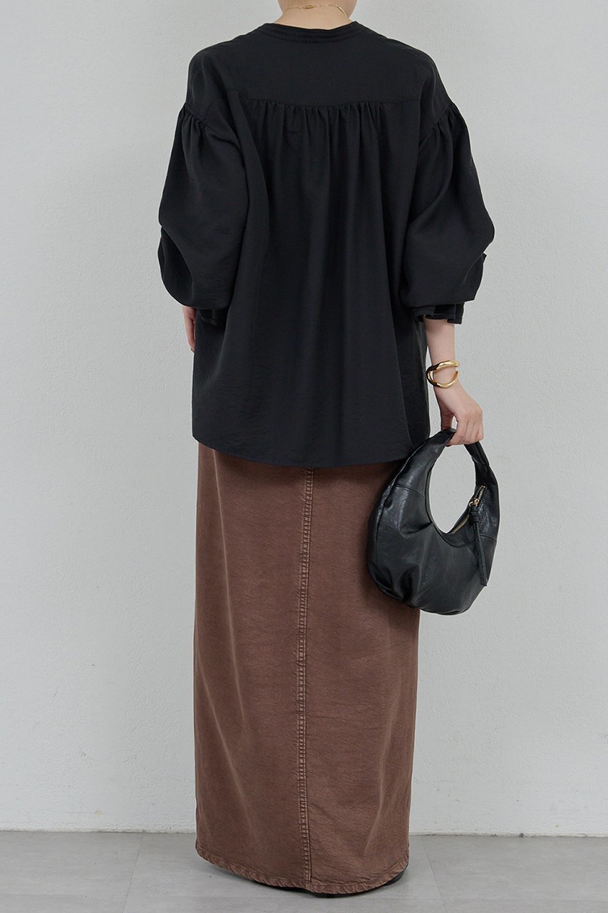 【ガリャルダガランテ/GALLARDAGALANTE】のフリルブラウス 人気、トレンドファッション・服の通販 founy(ファニー) 　ファッション　Fashion　レディースファッション　Fashion for Women　トップス・カットソー　Cut & Sew Tops　シャツ・ブラウス・オフィスカジュアル　Elegant Blouses & Button-Ups　スラックス　Slacks, Dress Pants　スリーブ　Sleeve, Long Sleeve / Short Sleeve　デニム　Denim, Jeans Material　フリル　Frill, Ruffle　ロング　Long, Long-Length　新作・新入荷　New Arrivals / New In　other-4|ID: prp329100004709205 ipo3291000000034015574