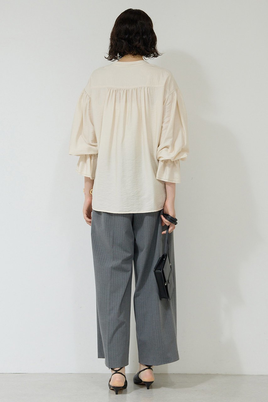 【ガリャルダガランテ/GALLARDAGALANTE】のフリルブラウス 人気、トレンドファッション・服の通販 founy(ファニー) 　ファッション　Fashion　レディースファッション　Fashion for Women　トップス・カットソー　Cut & Sew Tops　シャツ・ブラウス・オフィスカジュアル　Elegant Blouses & Button-Ups　スラックス　Slacks, Dress Pants　スリーブ　Sleeve, Long Sleeve / Short Sleeve　デニム　Denim, Jeans Material　フリル　Frill, Ruffle　ロング　Long, Long-Length　other-5|ID: prp329100004709205 ipo3291000000035433590