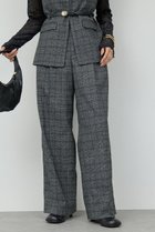 【ガリャルダガランテ/GALLARDAGALANTE】のタックワイドストレートパンツ 人気、トレンドファッション・服の通販 founy(ファニー) ファッション Fashion レディースファッション Fashion for Women パンツ Pants & Trousers おすすめ Recommended / Our Picks ストレート Straight, Straight Cut チェック Check, Plaid, Tartan ベスト Vest, Waistcoat マニッシュ Mannish, Boyish ワイド Wide, Wide Fit エレガント 上品 Elegant 新作・新入荷 New Arrivals / New In thumbnail チャコールグレー|ID: prp329100004709206 ipo3291000000034015581