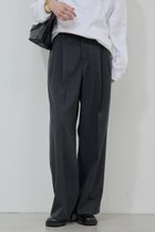 【ガリャルダガランテ/GALLARDAGALANTE】のタックワイドストレートパンツ ダークグレー|ID: prp329100004709206 ipo3291000000035382369