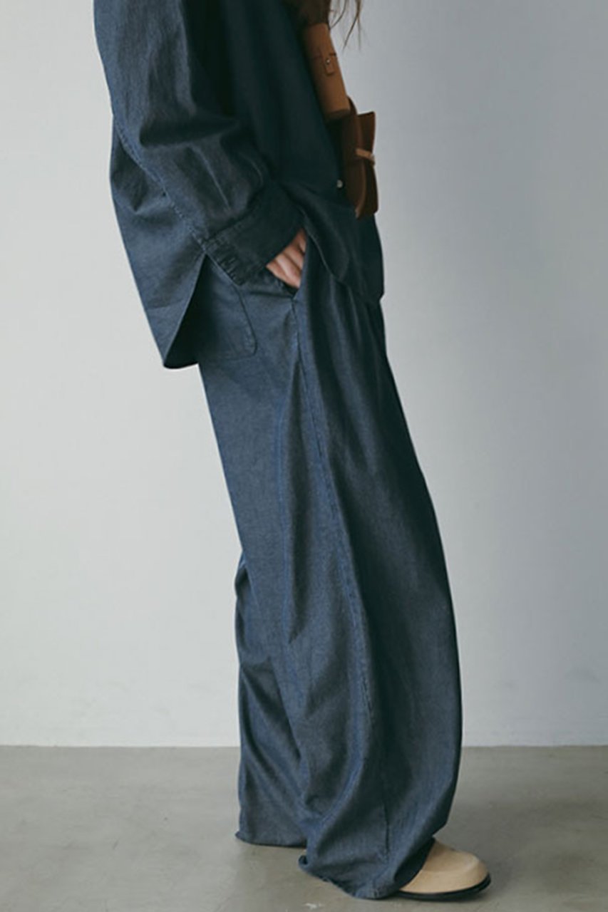 【エトレトウキョウ/ETRE TOKYO】のテンセルデニムリラクシーパンツ 人気、トレンドファッション・服の通販 founy(ファニー) 　ファッション　Fashion　レディースファッション　Fashion for Women　パンツ　Pants & Trousers　デニムパンツ・ジーンズ・美脚デニム　Denim Jeans & Pants　おすすめ　Recommended / Our Picks　なめらか　Smooth, Silky Texture　シンプル　Simple, Minimal　スピンドル　Spindle, Drawcord　セットアップ　Set-Up, Coordinated Outfit　デニム　Denim, Jeans Material　バランス　Balance, Style Balance　パッチ　Patch, Appliqué　ポケット　Pocket, Pocket Detail　リラックス　Relax, Relaxed Fit　ワイド　Wide, Wide Fit　新作・新入荷　New Arrivals / New In　other-2|ID: prp329100004709208 ipo3291000000034015604