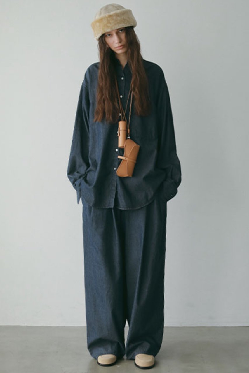 【エトレトウキョウ/ETRE TOKYO】のテンセルデニムリラクシーパンツ 人気、トレンドファッション・服の通販 founy(ファニー) 　ファッション　Fashion　レディースファッション　Fashion for Women　パンツ　Pants & Trousers　デニムパンツ・ジーンズ・美脚デニム　Denim Jeans & Pants　おすすめ　Recommended / Our Picks　なめらか　Smooth, Silky Texture　シンプル　Simple, Minimal　スピンドル　Spindle, Drawcord　セットアップ　Set-Up, Coordinated Outfit　デニム　Denim, Jeans Material　バランス　Balance, Style Balance　パッチ　Patch, Appliqué　ポケット　Pocket, Pocket Detail　リラックス　Relax, Relaxed Fit　ワイド　Wide, Wide Fit　新作・新入荷　New Arrivals / New In　other-3|ID: prp329100004709208 ipo3291000000034015605