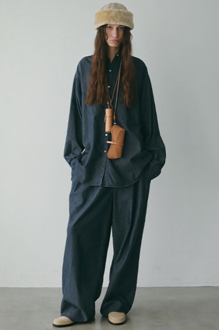 【エトレトウキョウ/ETRE TOKYO】のテンセルデニムリラクシーパンツ 人気、トレンドファッション・服の通販 founy(ファニー) 　ファッション　Fashion　レディースファッション　Fashion for Women　パンツ　Pants & Trousers　デニムパンツ・ジーンズ・美脚デニム　Denim Jeans & Pants　おすすめ　Recommended / Our Picks　なめらか　Smooth, Silky Texture　シンプル　Simple, Minimal　スピンドル　Spindle, Drawcord　セットアップ　Set-Up, Coordinated Outfit　デニム　Denim, Jeans Material　バランス　Balance, Style Balance　パッチ　Patch, Appliqué　ポケット　Pocket, Pocket Detail　リラックス　Relax, Relaxed Fit　ワイド　Wide, Wide Fit　新作・新入荷　New Arrivals / New In　other-4|ID: prp329100004709208 ipo3291000000034015606