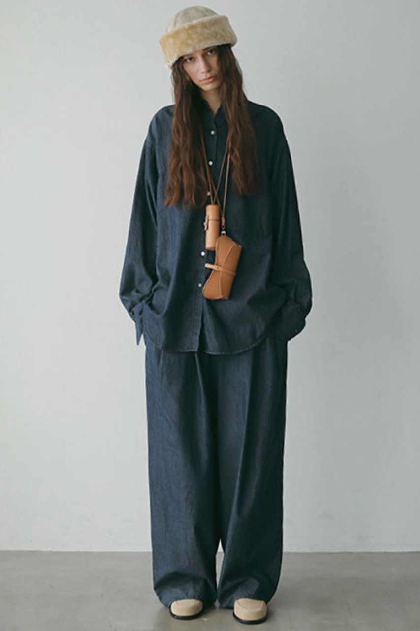 【エトレトウキョウ/ETRE TOKYO】のテンセルデニムシャツ 人気、トレンドファッション・服の通販 founy(ファニー) 　ファッション　Fashion　レディースファッション　Fashion for Women　トップス・カットソー　Cut & Sew Tops　シャツ・ブラウス・オフィスカジュアル　Elegant Blouses & Button-Ups　なめらか　Smooth, Silky Texture　スリーブ　Sleeve, Long Sleeve / Short Sleeve　セットアップ　Set-Up, Coordinated Outfit　デニム　Denim, Jeans Material　バランス　Balance, Style Balance　リラックス　Relax, Relaxed Fit　ロング　Long, Long-Length　エレガント 上品　Elegant　新作・新入荷　New Arrivals / New In　other-4|ID: prp329100004709209 ipo3291000000034015616