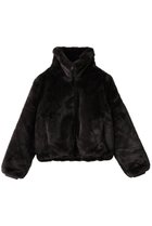 【セーブ ザ ダック/SAVE THE DUCK】のJEON D31352W FURY/リバーシブルフェイクファーショートコート ブラウンブラック|ID:prp329100004709212