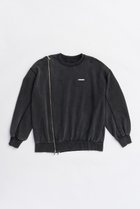 【プランク プロジェクト/PRANK PROJECT】のオーバーサイズジッパースウェット 人気、トレンドファッション・服の通販 founy(ファニー) ファッション Fashion レディースファッション Fashion for Women トップス・カットソー Cut & Sew Tops シャツ・ブラウス・オフィスカジュアル Elegant Blouses & Button-Ups レディースパーカー・カジュアルフーディー Casual Hoodies & Sweatshirts ロングTシャツ・Tシャツ Longline T-Shirts & Tees スウェット・クルーネックトップス Sweatshirts & Crewnecks / Relaxed Fit Sweat Tops カットソー・ベーシックTシャツ Cut-and-Sewn Tops / Stretch Tees & Basics スウェット / スエット Sweatshirt, Sweatwear ブリーチ Bleach, Washed Finish メタル Metal, Metal Parts リラックス Relax, Relaxed Fit thumbnail BLK(ブラック)|ID: prp329100004709213 ipo3291000000034015654