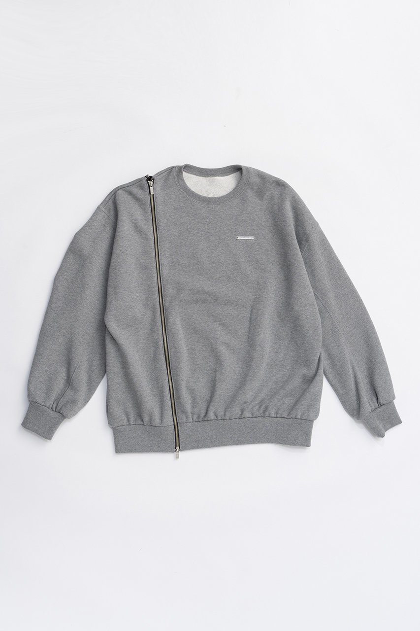【プランク プロジェクト/PRANK PROJECT】のオーバーサイズジッパースウェット インテリア・キッズ・メンズ・レディースファッション・服の通販 founy(ファニー) 　ファッション　Fashion　レディースファッション　Fashion for Women　トップス・カットソー　Cut & Sew Tops　シャツ・ブラウス・オフィスカジュアル　Elegant Blouses & Button-Ups　レディースパーカー・カジュアルフーディー　Casual Hoodies & Sweatshirts　ロングTシャツ・Tシャツ　Longline T-Shirts & Tees　スウェット・クルーネックトップス　Sweatshirts & Crewnecks / Relaxed Fit Sweat Tops　カットソー・ベーシックTシャツ　Cut-and-Sewn Tops / Stretch Tees & Basics　スウェット / スエット　Sweatshirt, Sweatwear　ブリーチ　Bleach, Washed Finish　メタル　Metal, Metal Parts　リラックス　Relax, Relaxed Fit　GRY(グレー)|ID: prp329100004709213 ipo3291000000034015655