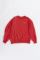 【プランク プロジェクト/PRANK PROJECT】のオーバーサイズジッパースウェット 人気、トレンドファッション・服の通販 founy(ファニー) ファッション Fashion レディースファッション Fashion for Women トップス・カットソー Cut & Sew Tops シャツ・ブラウス・オフィスカジュアル Elegant Blouses & Button-Ups レディースパーカー・カジュアルフーディー Casual Hoodies & Sweatshirts ロングTシャツ・Tシャツ Longline T-Shirts & Tees スウェット・クルーネックトップス Sweatshirts & Crewnecks / Relaxed Fit Sweat Tops カットソー・ベーシックTシャツ Cut-and-Sewn Tops / Stretch Tees & Basics スウェット / スエット Sweatshirt, Sweatwear ブリーチ Bleach, Washed Finish メタル Metal, Metal Parts リラックス Relax, Relaxed Fit thumbnail RED(レッド)|ID: prp329100004709213 ipo3291000000034015656
