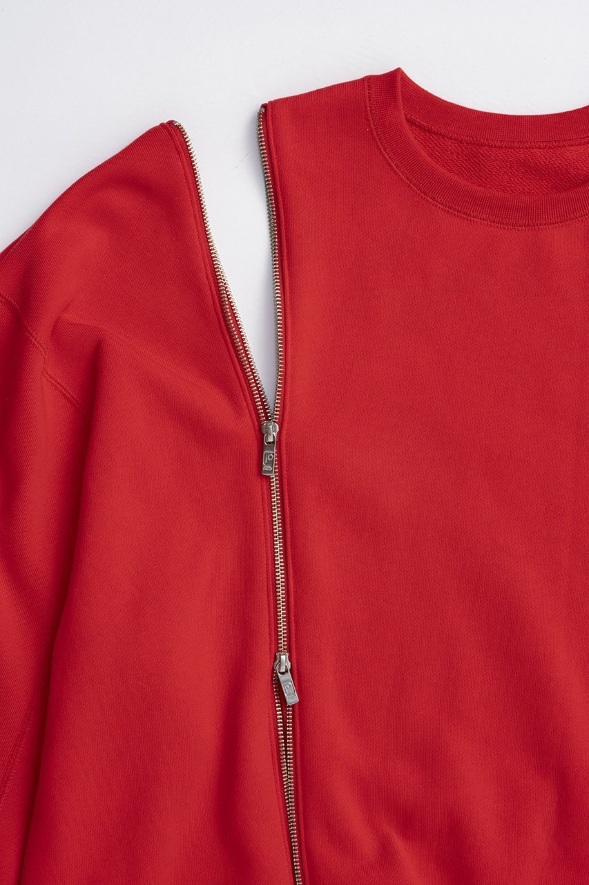 【プランク プロジェクト/PRANK PROJECT】のオーバーサイズジッパースウェット 人気、トレンドファッション・服の通販 founy(ファニー) 　ファッション　Fashion　レディースファッション　Fashion for Women　トップス・カットソー　Cut & Sew Tops　シャツ・ブラウス・オフィスカジュアル　Elegant Blouses & Button-Ups　レディースパーカー・カジュアルフーディー　Casual Hoodies & Sweatshirts　ロングTシャツ・Tシャツ　Longline T-Shirts & Tees　スウェット・クルーネックトップス　Sweatshirts & Crewnecks / Relaxed Fit Sweat Tops　カットソー・ベーシックTシャツ　Cut-and-Sewn Tops / Stretch Tees & Basics　スウェット / スエット　Sweatshirt, Sweatwear　ブリーチ　Bleach, Washed Finish　メタル　Metal, Metal Parts　リラックス　Relax, Relaxed Fit　other-4|ID: prp329100004709213 ipo3291000000034015659