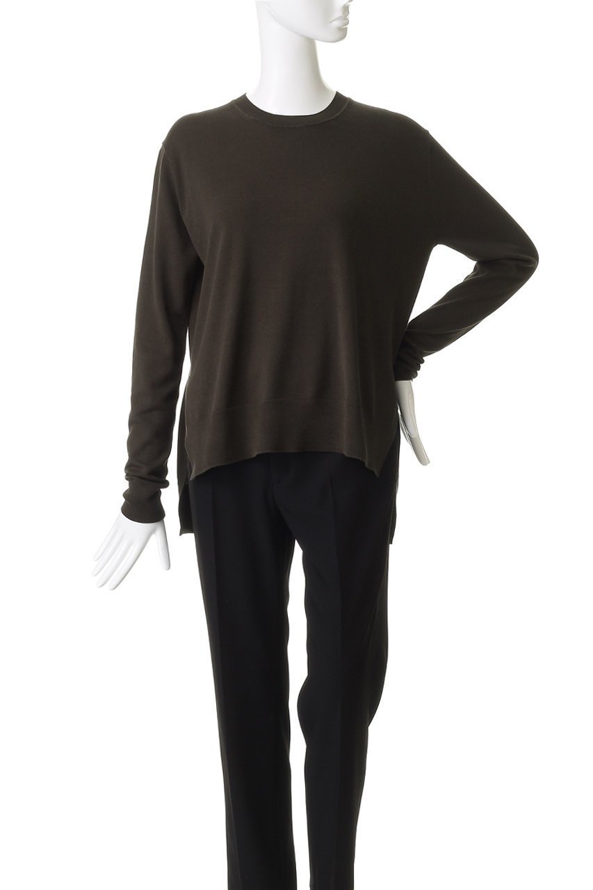 【スタニングルアー/STUNNING LURE】のrコットンシルクスリットプルオーバー 人気、トレンドファッション・服の通販 founy(ファニー) 　ファッション　Fashion　レディースファッション　Fashion for Women　トップス・カットソー　Cut & Sew Tops　シャツ・ブラウス・オフィスカジュアル　Elegant Blouses & Button-Ups　ロングTシャツ・Tシャツ　Longline T-Shirts & Tees　カジュアルプルオーバー・ニットトップス　Pullovers & Knit Tops / Casual Pullovers　カットソー・ベーシックTシャツ　Cut-and-Sewn Tops / Stretch Tees & Basics　なめらか　Smooth, Silky Texture　シルク　Silk, 100% Silk　スリット　Slit, Slit Detail　スリーブ　Sleeve, Long Sleeve / Short Sleeve　スーピマ　Supima, Premium Cotton　リネン　Linen, Linen Fabric　ロング　Long, Long-Length　エレガント 上品　Elegant　other-2|ID: prp329100004709215 ipo3291000000035725889