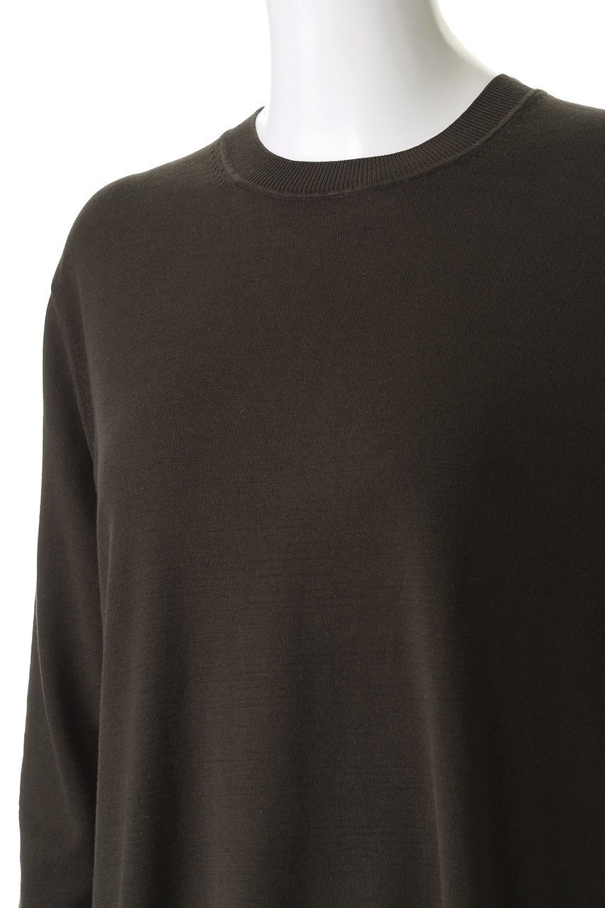 【スタニングルアー/STUNNING LURE】のrコットンシルクスリットプルオーバー 人気、トレンドファッション・服の通販 founy(ファニー) 　ファッション　Fashion　レディースファッション　Fashion for Women　トップス・カットソー　Cut & Sew Tops　シャツ・ブラウス・オフィスカジュアル　Elegant Blouses & Button-Ups　ロングTシャツ・Tシャツ　Longline T-Shirts & Tees　カジュアルプルオーバー・ニットトップス　Pullovers & Knit Tops / Casual Pullovers　カットソー・ベーシックTシャツ　Cut-and-Sewn Tops / Stretch Tees & Basics　なめらか　Smooth, Silky Texture　シルク　Silk, 100% Silk　スリット　Slit, Slit Detail　スリーブ　Sleeve, Long Sleeve / Short Sleeve　スーピマ　Supima, Premium Cotton　リネン　Linen, Linen Fabric　ロング　Long, Long-Length　エレガント 上品　Elegant　other-5|ID: prp329100004709215 ipo3291000000035725892