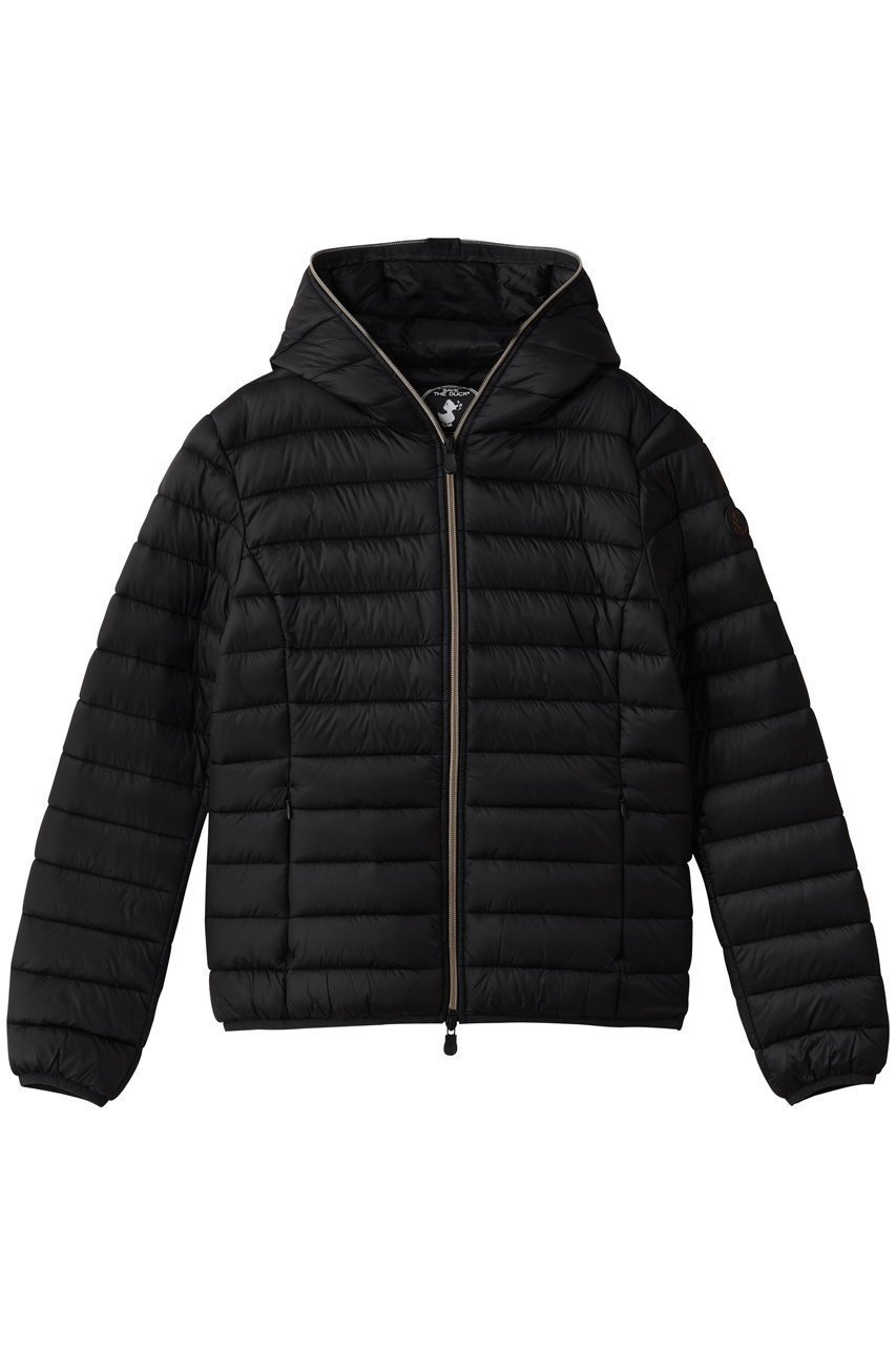 【セーブ ザ ダック/SAVE THE DUCK】のDAISY D33620W IRIS/フーディーキルティングジャケット インテリア・キッズ・メンズ・レディースファッション・服の通販 founy(ファニー) 　ファッション　Fashion　レディースファッション　Fashion for Women　アウター　Coat / Outerwear Collection　コート・ロングコート・ピーコート　Long Coats, Peacoats & More　レディースジャケット・軽アウター　Jackets　コンパクト　Compact, Small Size　シェイプ　Shape, Slim Fit　ショート　Short, Short Length　パッチ　Patch, Appliqué　軽量　Lightweight, Ultra Light　ブラック|ID: prp329100004709216 ipo3291000000035382410
