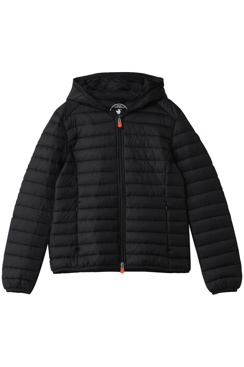 【セーブ ザ ダック/SAVE THE DUCK】のDAISY D33620W GIGA/フーディーキルティングジャケット インテリア・キッズ・メンズ・レディースファッション・服の通販 founy(ファニー) 　ファッション　Fashion　レディースファッション　Fashion for Women　アウター　Coat / Outerwear Collection　コート・ロングコート・ピーコート　Long Coats, Peacoats & More　レディースジャケット・軽アウター　Jackets　2025年　2025　2025-2026秋冬・A/W　Autumn/Winter 2025–26 AW25–26　オレンジ　Orange　コンパクト　Compact, Small Size　シェイプ　Shape, Slim Fit　ショート　Short, Short Length　パッチ　Patch, Appliqué　A/W・秋冬　Autumn/Winter　軽量　Lightweight, Ultra Light　ブラック|ID: prp329100004709217 ipo3291000000034015696