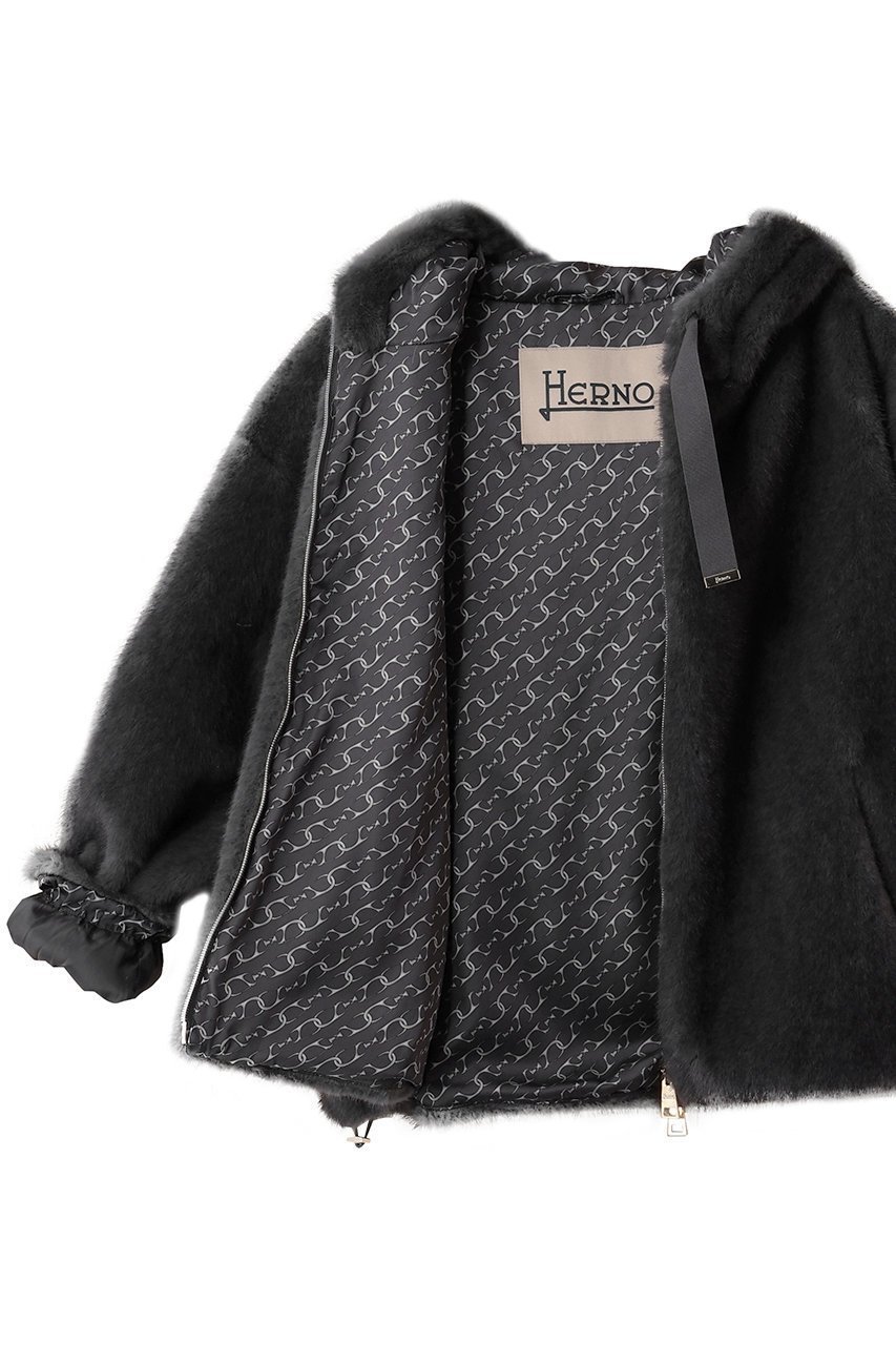 【ヘルノ/HERNO】のフェイクファー ブルゾン 人気、トレンドファッション・服の通販 founy(ファニー) 　ファッション　Fashion　レディースファッション　Fashion for Women　アウター　Coat / Outerwear Collection　レディースジャケット・軽アウター　Jackets　ブルゾンジャケット・スポーティアウター　Blouson Jackets　なめらか　Smooth, Silky Texture　ジャケット　Jacket, Outerwear　スペシャル　Special, Limited Edition　フェイクファー　Faux Fur, Imitation Fur　ブルゾン　Blouson, Bomber Jacket　メランジ　Melange, Mixed Yarn　ラグジュアリー　Luxury, Elegant　リラックス　Relax, Relaxed Fit　other-6|ID: prp329100004709218 ipo3291000000035382431