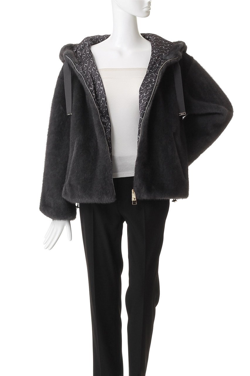 【ヘルノ/HERNO】のフェイクファー ブルゾン 人気、トレンドファッション・服の通販 founy(ファニー) 　ファッション　Fashion　レディースファッション　Fashion for Women　アウター　Coat / Outerwear Collection　レディースジャケット・軽アウター　Jackets　ブルゾンジャケット・スポーティアウター　Blouson Jackets　なめらか　Smooth, Silky Texture　ジャケット　Jacket, Outerwear　スペシャル　Special, Limited Edition　フェイクファー　Faux Fur, Imitation Fur　ブルゾン　Blouson, Bomber Jacket　メランジ　Melange, Mixed Yarn　ラグジュアリー　Luxury, Elegant　リラックス　Relax, Relaxed Fit　other-7|ID: prp329100004709218 ipo3291000000035382432