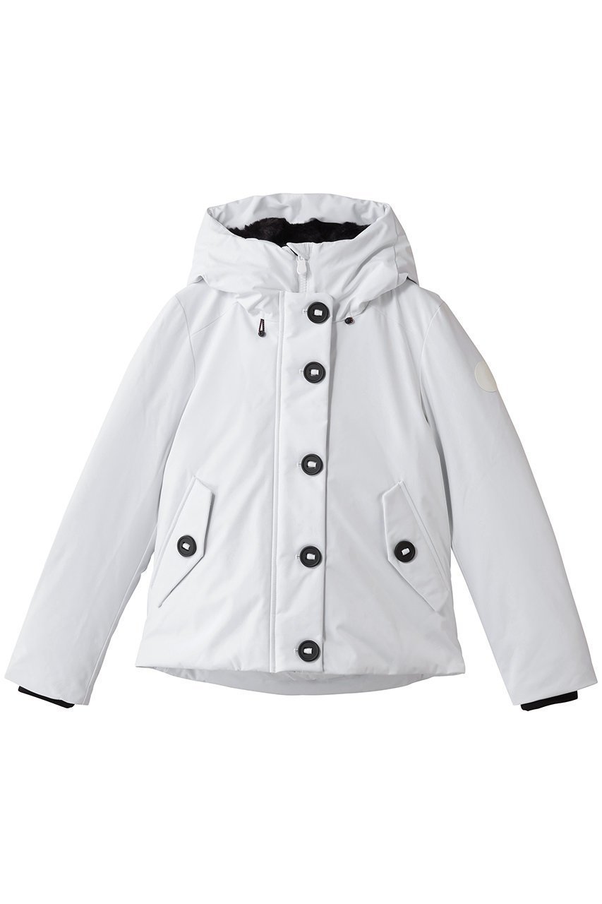 【セーブ ザ ダック/SAVE THE DUCK】のSHANON P30414W SMEG/フーディーフロントボタンショートコート インテリア・キッズ・メンズ・レディースファッション・服の通販 founy(ファニー) 　ファッション　Fashion　レディースファッション　Fashion for Women　アウター　Coat / Outerwear Collection　コート・ロングコート・ピーコート　Long Coats, Peacoats & More　2025年　2025　2025-2026秋冬・A/W　Autumn/Winter 2025–26 AW25–26　アウトドア　Outdoor Clothing　ショート　Short, Short Length　トレンド　Trend, Trending Now　フロント　Front, Front Design　ベーシック　Basic, Essential　ボトム　Bottoms, Lower Wear　A/W・秋冬　Autumn/Winter　ホワイト|ID: prp329100004709228 ipo3291000000034015782