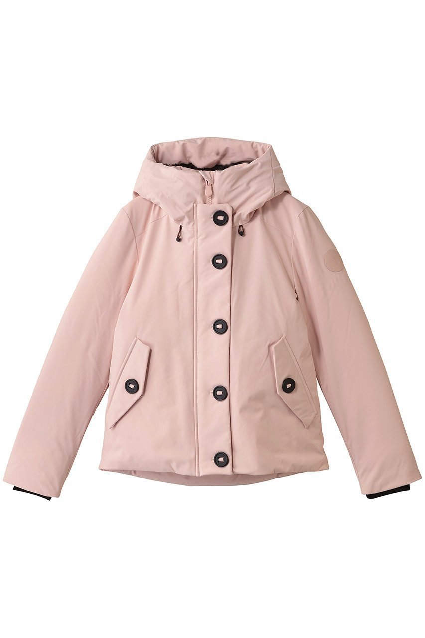 【セーブ ザ ダック/SAVE THE DUCK】のSHANON P30414W SMEG/フーディーフロントボタンショートコート インテリア・キッズ・メンズ・レディースファッション・服の通販 founy(ファニー) 　ファッション　Fashion　レディースファッション　Fashion for Women　アウター　Coat / Outerwear Collection　コート・ロングコート・ピーコート　Long Coats, Peacoats & More　2025年　2025　2025-2026秋冬・A/W　Autumn/Winter 2025–26 AW25–26　アウトドア　Outdoor Clothing　ショート　Short, Short Length　トレンド　Trend, Trending Now　フロント　Front, Front Design　ベーシック　Basic, Essential　ボトム　Bottoms, Lower Wear　A/W・秋冬　Autumn/Winter　ベビーピンク|ID: prp329100004709228 ipo3291000000034386583