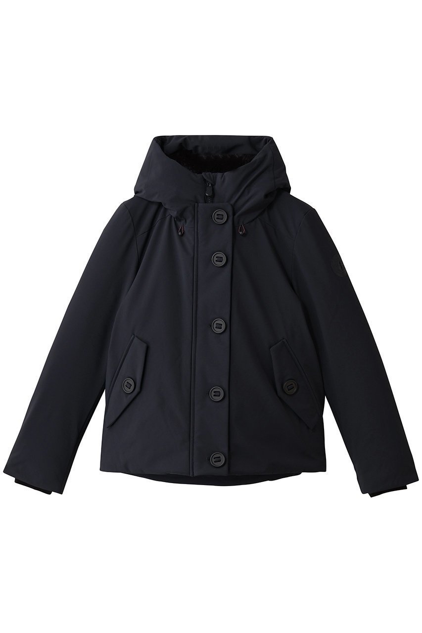 【セーブ ザ ダック/SAVE THE DUCK】のSHANON P30414W SMEG/フーディーフロントボタンショートコート インテリア・キッズ・メンズ・レディースファッション・服の通販 founy(ファニー) 　ファッション　Fashion　レディースファッション　Fashion for Women　アウター　Coat / Outerwear Collection　コート・ロングコート・ピーコート　Long Coats, Peacoats & More　2025年　2025　2025-2026秋冬・A/W　Autumn/Winter 2025–26 AW25–26　アウトドア　Outdoor Clothing　ショート　Short, Short Length　トレンド　Trend, Trending Now　フロント　Front, Front Design　ベーシック　Basic, Essential　ボトム　Bottoms, Lower Wear　A/W・秋冬　Autumn/Winter　ブルーブラック|ID: prp329100004709228 ipo3291000000034386584