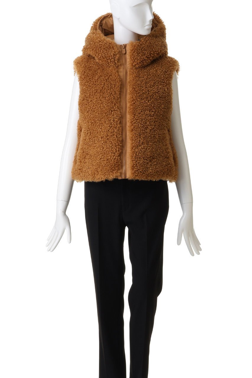 【セーブ ザ ダック/SAVE THE DUCK】のAYLAD82501W CURL/フェイクファーコショートジレ 人気、トレンドファッション・服の通販 founy(ファニー) 　ファッション　Fashion　レディースファッション　Fashion for Women　アウター　Coat / Outerwear Collection　レディースジャケット・軽アウター　Jackets　ジャケット　Jacket, Outerwear　フェイクファー　Faux Fur, Imitation Fur　ベスト　Vest, Waistcoat　other-2|ID: prp329100004709234 ipo3291000000035751753