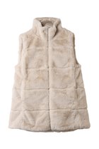 【セーブ ザ ダック/SAVE THE DUCK】のNIVES D82493W FURY/リバーシブルフェイクファーロングジレ ショアベージュ|ID:prp329100004709237