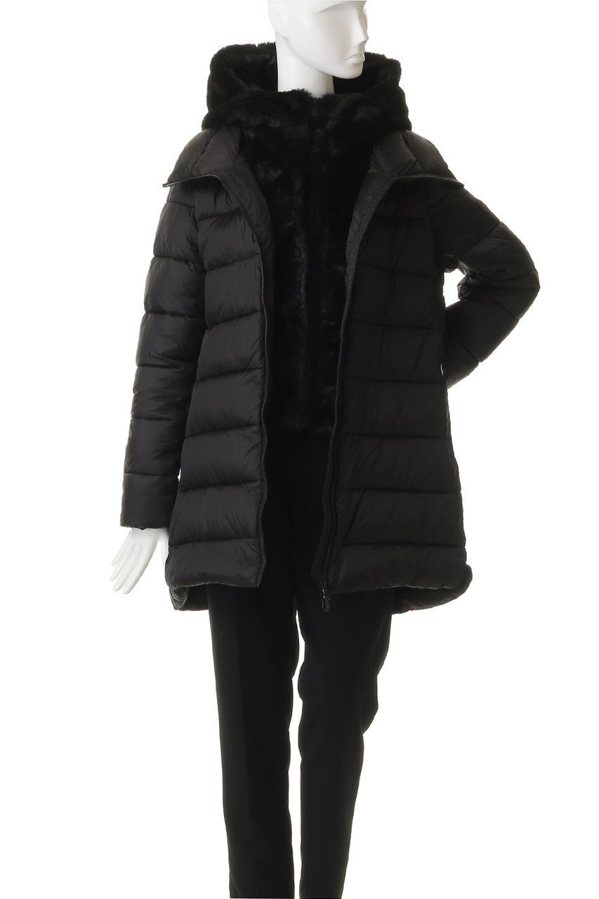 【セーブ ザ ダック/SAVE THE DUCK】のMATILDA D40280W JADE/フーディーキルティングロングコート 人気、トレンドファッション・服の通販 founy(ファニー) 　ファッション　Fashion　レディースファッション　Fashion for Women　アウター　Coat / Outerwear Collection　コート・ロングコート・ピーコート　Long Coats, Peacoats & More　2025年　2025　2025-2026秋冬・A/W　Autumn/Winter 2025–26 AW25–26　フェイクファー　Faux Fur, Imitation Fur　フロント　Front, Front Design　ミドル　Middle Length, Mid Height　ラグジュアリー　Luxury, Elegant　ロング　Long, Long-Length　エレガント 上品　Elegant　A/W・秋冬　Autumn/Winter　other-7|ID: prp329100004709240 ipo3291000000034143844