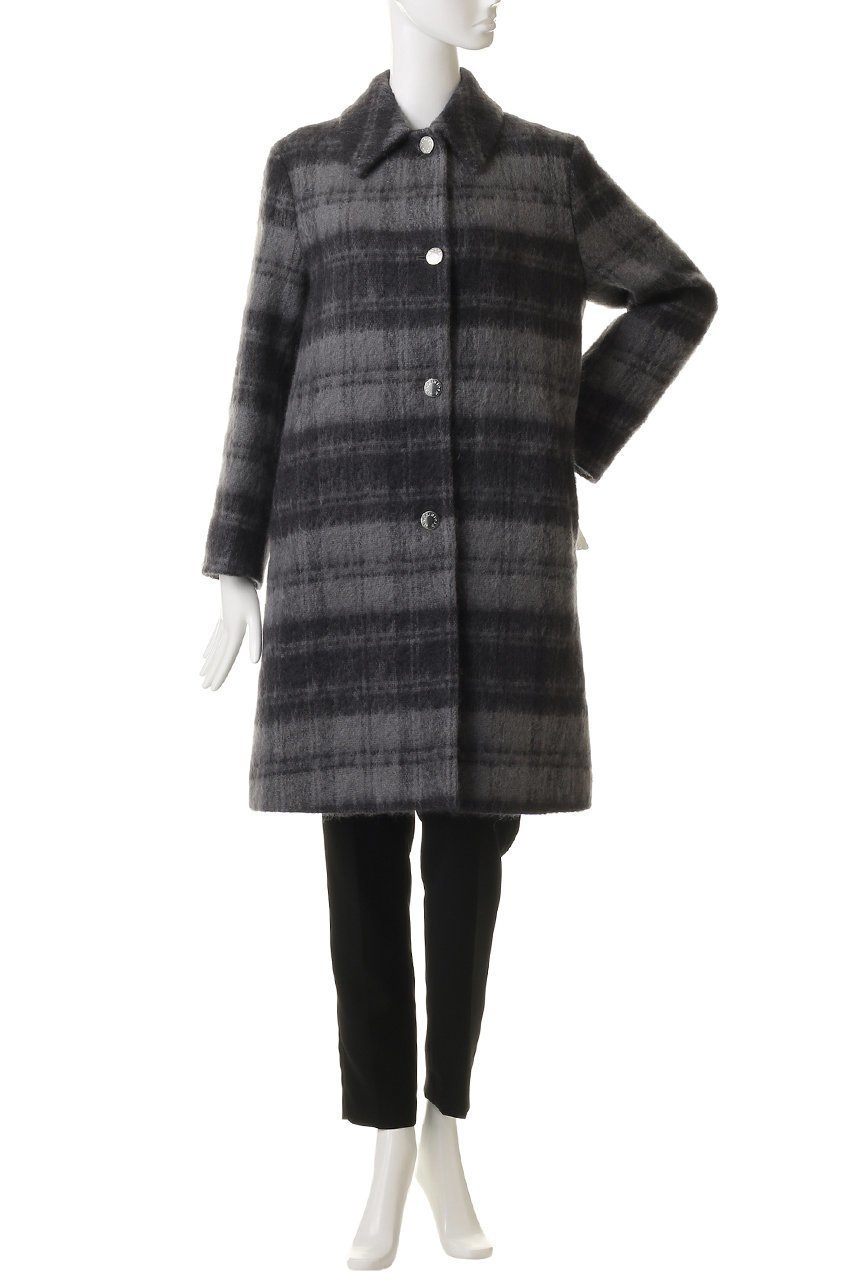 【マッキントッシュ/MACKINTOSH】のBANTON BT メタルボタン モヘアシャギ コート 人気、トレンドファッション・服の通販 founy(ファニー) 　ファッション　Fashion　レディースファッション　Fashion for Women　アウター　Coat / Outerwear Collection　コート・ロングコート・ピーコート　Long Coats, Peacoats & More　スリーブ　Sleeve, Long Sleeve / Short Sleeve　チェック　Check, Plaid, Tartan　メタル　Metal, Metal Parts　ロング　Long, Long-Length　エレガント 上品　Elegant　新作・新入荷　New Arrivals / New In　A/W・秋冬　Autumn/Winter　other-2|ID: prp329100004709247 ipo3291000000034015948