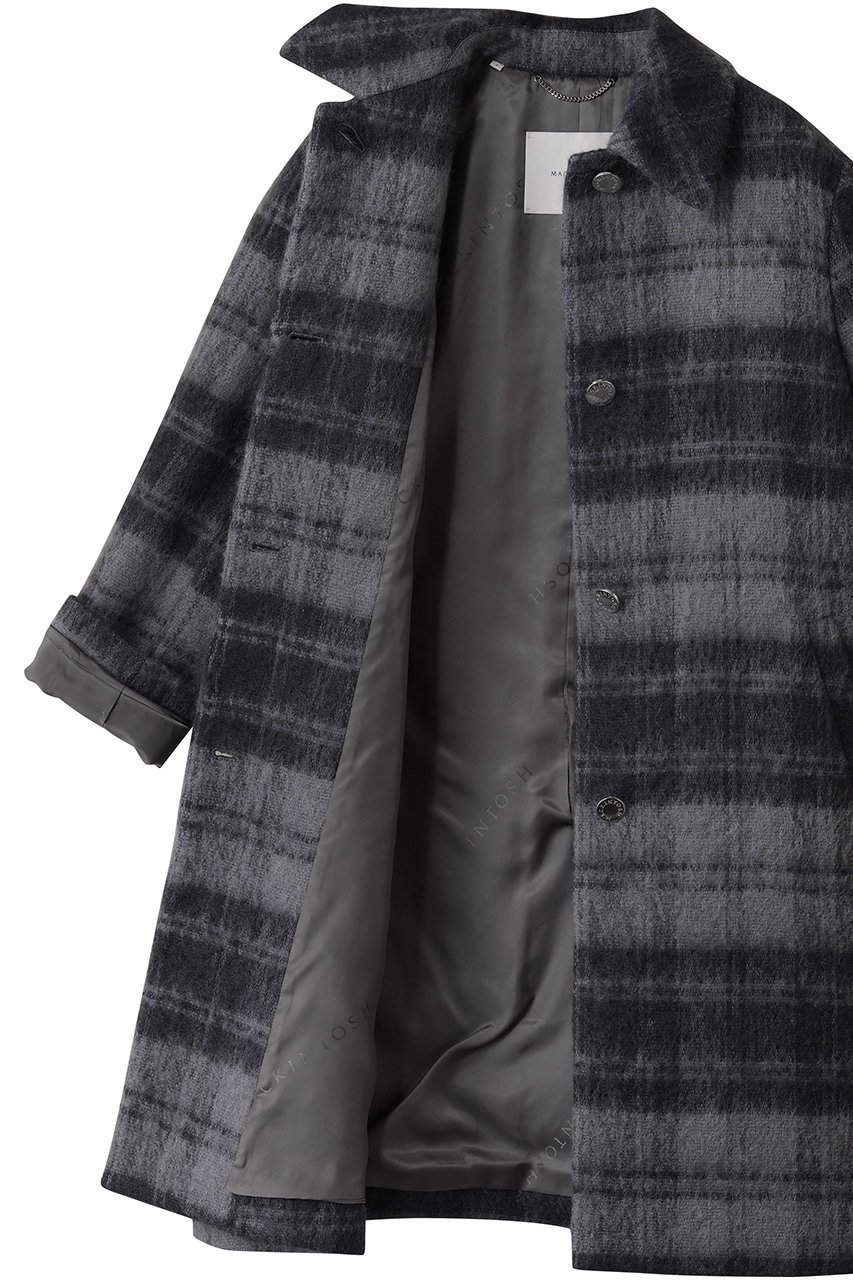 【マッキントッシュ/MACKINTOSH】のBANTON BT メタルボタン モヘアシャギ コート 人気、トレンドファッション・服の通販 founy(ファニー) 　ファッション　Fashion　レディースファッション　Fashion for Women　アウター　Coat / Outerwear Collection　コート・ロングコート・ピーコート　Long Coats, Peacoats & More　スリーブ　Sleeve, Long Sleeve / Short Sleeve　チェック　Check, Plaid, Tartan　メタル　Metal, Metal Parts　ロング　Long, Long-Length　エレガント 上品　Elegant　新作・新入荷　New Arrivals / New In　A/W・秋冬　Autumn/Winter　other-6|ID: prp329100004709247 ipo3291000000034015956