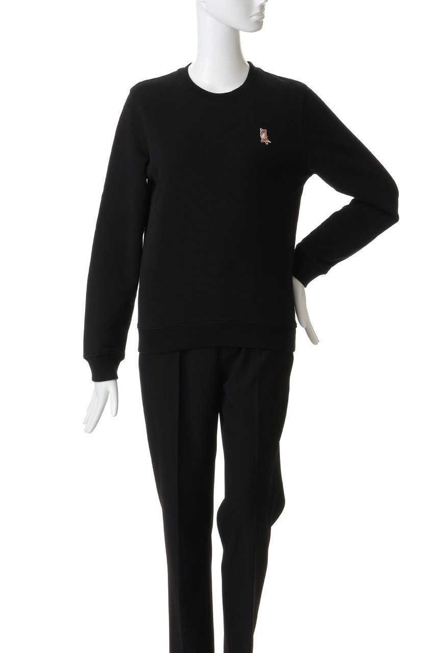 【メゾン キツネ/MAISON KITSUNE】のLADY FOX レギュラー スウェット シャツ 人気、トレンドファッション・服の通販 founy(ファニー) 　ファッション　Fashion　レディースファッション　Fashion for Women　トップス・カットソー　Cut & Sew Tops　シャツ・ブラウス・オフィスカジュアル　Elegant Blouses & Button-Ups　レディースパーカー・カジュアルフーディー　Casual Hoodies & Sweatshirts　ロングTシャツ・Tシャツ　Longline T-Shirts & Tees　スウェット・クルーネックトップス　Sweatshirts & Crewnecks / Relaxed Fit Sweat Tops　カットソー・ベーシックTシャツ　Cut-and-Sewn Tops / Stretch Tees & Basics　スウェット / スエット　Sweatshirt, Sweatwear　デニム　Denim, Jeans Material　フィット　Fit, Slim Fit　フォックス　Fox, Fox Fur　レギュラー　Regular, Standard Fit　定番　Standard, Basic Item　other-2|ID: prp329100004709252 ipo3291000000035678259