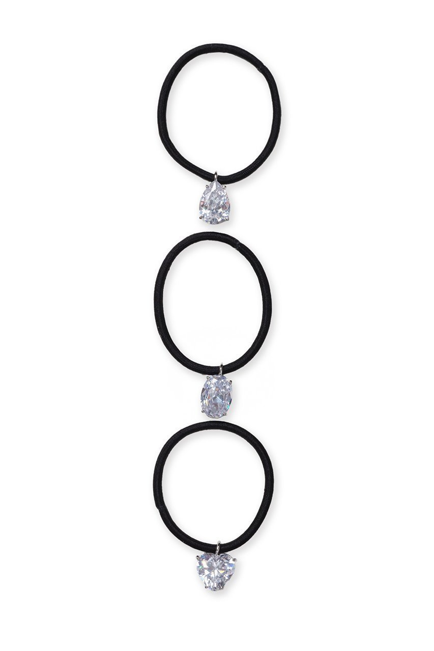 【ヘイップ/heyep】のZirconia Charm Hair Tie(3P Set) 人気、トレンドファッション・服の通販 founy(ファニー) 　ファッション　Fashion　レディースファッション　Fashion for Women　シュシュ&ヘアアクセ/ヘアアレンジ　Scrunchies & Hair Accessories　おすすめ　Recommended / Our Picks　アクセサリー　Fashion Accessories　ハーフ　Half, Half-Length　リュクス　Luxury, Elegant, High-End, Chic　新作・新入荷　New Arrivals / New In　 other-1|ID: prp329100004709258 ipo3291000000034016047