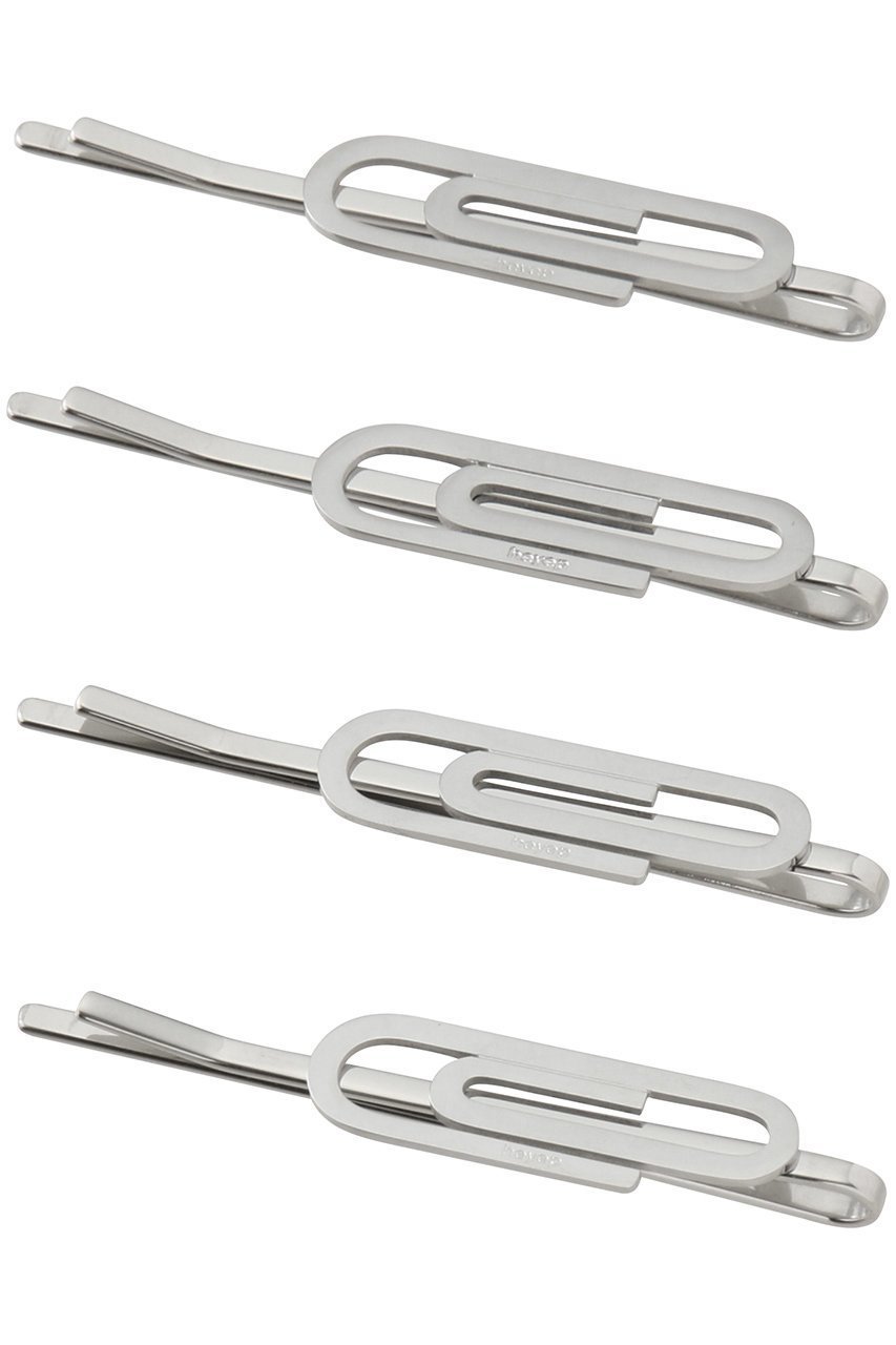 【ヘイップ/heyep】のPaper Clip Hair Pins(4P Set) インテリア・キッズ・メンズ・レディースファッション・服の通販 founy(ファニー) 　ファッション　Fashion　レディースファッション　Fashion for Women　シュシュ&ヘアアクセ/ヘアアレンジ　Scrunchies & Hair Accessories　アクセサリー　Fashion Accessories　シルバー　Silver, Metallic Silver　バレッタ　Barrette, Hair Clip　ヘアアクセ　Hair Accessory, Hair Clip　ペーパー　Paper, Kraft Paper　モチーフ　Motif, Design Theme　新作・新入荷　New Arrivals / New In　シルバー|ID: prp329100004709266 ipo3291000000034016094