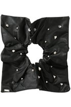 【ヘイップ/heyep】のFaux Leather Studded Scrunchie ブラック|ID: prp329100004709271 ipo3291000000034016123