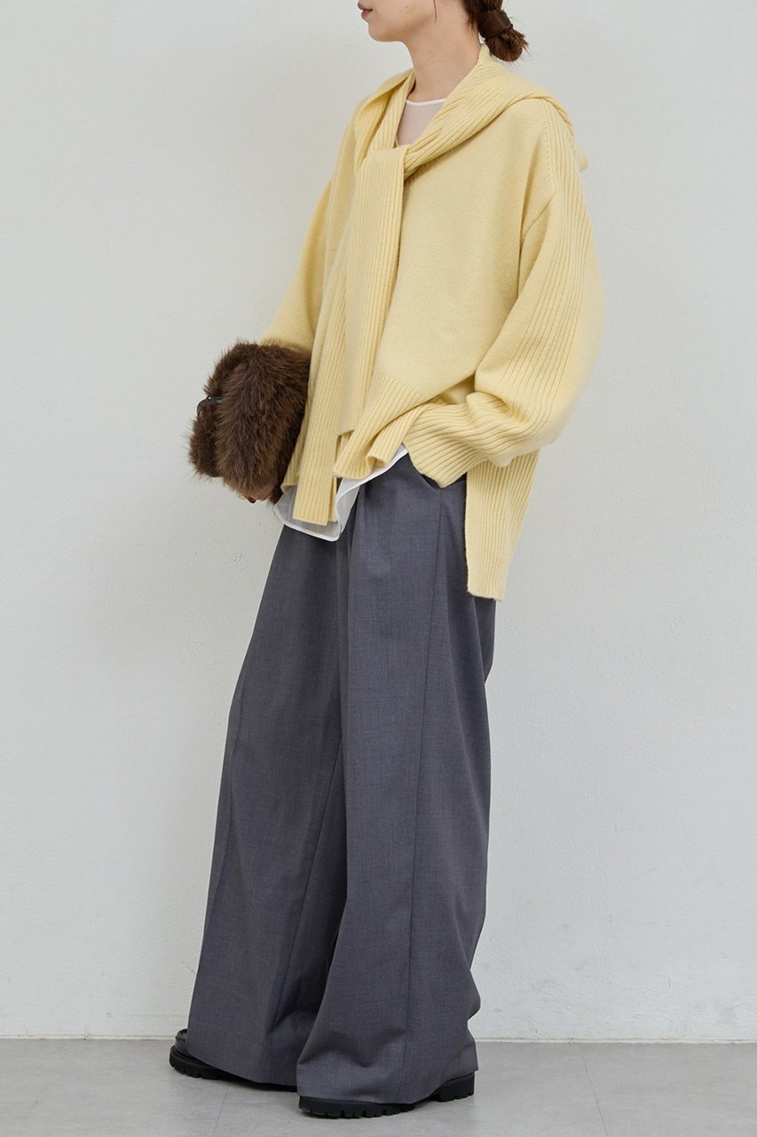 【ガリャルダガランテ/GALLARDAGALANTE】の【MANAKAコラボ】フードセットニット 人気、トレンドファッション・服の通販 founy(ファニー) 　ファッション　Fashion　レディースファッション　Fashion for Women　トップス・カットソー　Cut & Sew Tops　ニット　Knit Tops & Sweaters　カジュアルプルオーバー・ニットトップス　Pullovers & Knit Tops / Casual Pullovers　コラボ　Collaboration, Collab　シンプル　Simple, Minimal　スリット　Slit, Slit Detail　新作・新入荷　New Arrivals / New In　other-4|ID: prp329100004709275 ipo3291000000034016158