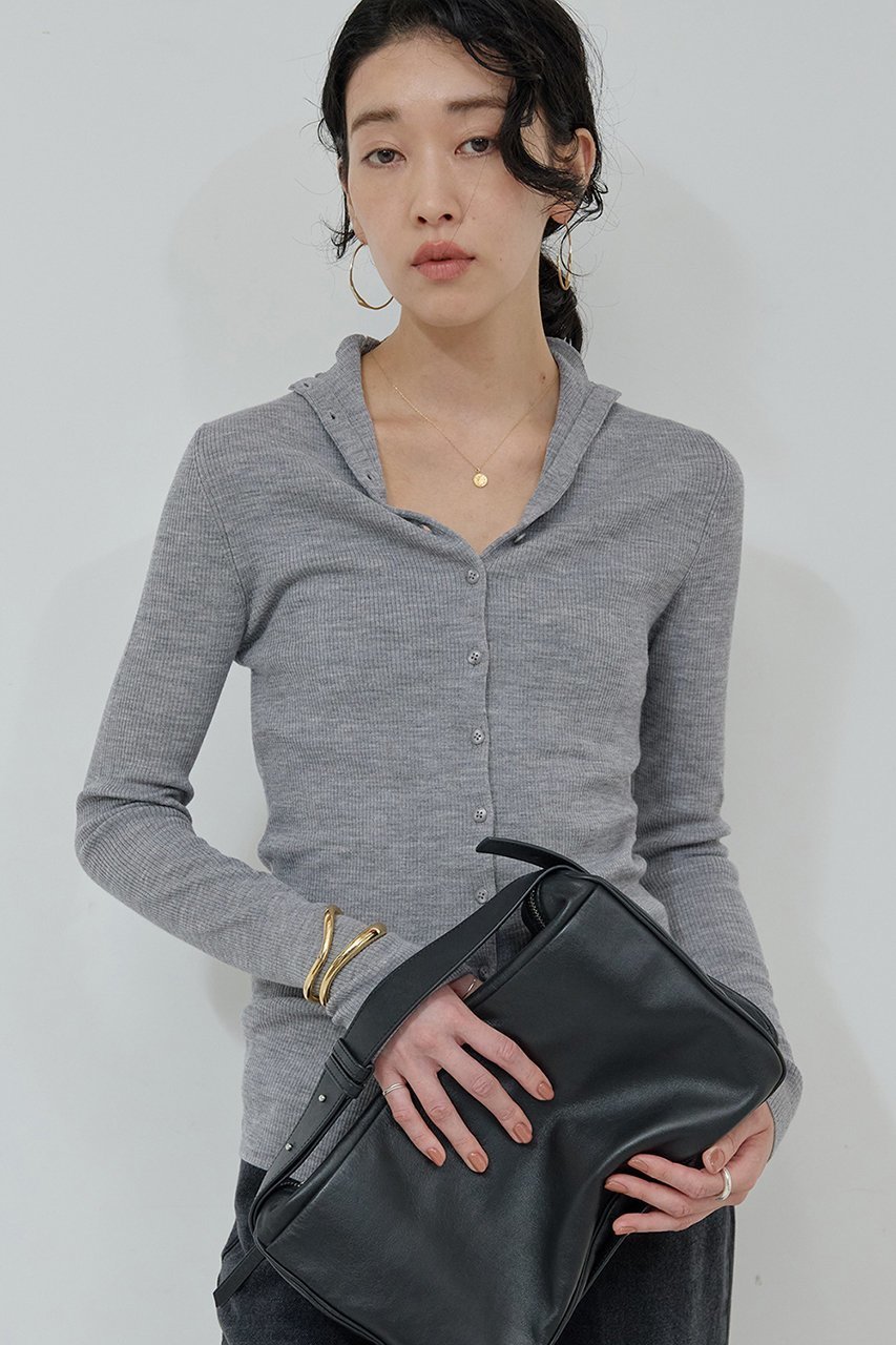 【ガリャルダガランテ/GALLARDAGALANTE】の【比留川游さんコラボ】ハイネックリブカーディガン 人気、トレンドファッション・服の通販 founy(ファニー) 　ファッションモデル・俳優・女優　Models　女性　Women　比留川游　Hirukawa Yu　ファッション　Fashion　レディースファッション　Fashion for Women　トップス・カットソー　Cut & Sew Tops　ニット　Knit Tops & Sweaters　カーディガン・羽織り　Layered Style Cardigans　おすすめ　Recommended / Our Picks　イエロー　Yellow　カーディガン　Cardigan, Knitwear　コラボ　Collaboration, Collab　タートル　Turtleneck, Turtle Collar　タートルネック　Turtleneck, High Neck　ベーシック　Basic, Essential　other-4|ID: prp329100004709278 ipo3291000000035687664