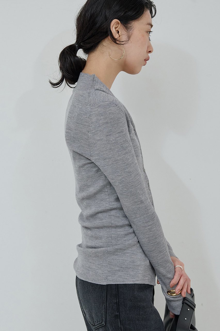 【ガリャルダガランテ/GALLARDAGALANTE】の【比留川游さんコラボ】ハイネックリブカーディガン 人気、トレンドファッション・服の通販 founy(ファニー) 　ファッションモデル・俳優・女優　Models　女性　Women　比留川游　Hirukawa Yu　ファッション　Fashion　レディースファッション　Fashion for Women　トップス・カットソー　Cut & Sew Tops　ニット　Knit Tops & Sweaters　カーディガン・羽織り　Layered Style Cardigans　おすすめ　Recommended / Our Picks　イエロー　Yellow　カーディガン　Cardigan, Knitwear　コラボ　Collaboration, Collab　タートル　Turtleneck, Turtle Collar　タートルネック　Turtleneck, High Neck　ベーシック　Basic, Essential　other-5|ID: prp329100004709278 ipo3291000000035687665