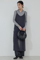 【ガリャルダガランテ/GALLARDAGALANTE】の【比留川游さんコラボ】シアーニットキャミワンピース チャコールグレー|ID: prp329100004709280 ipo3291000000035970717