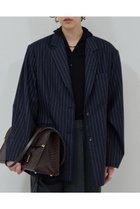 【ガリャルダガランテ/GALLARDAGALANTE】の【比留川游さんコラボ】ウエストシェイプジャケット 人気、トレンドファッション・服の通販 founy(ファニー) ファッションモデル・俳優・女優 Models 女性 Women 比留川游 Hirukawa Yu ファッション Fashion レディースファッション Fashion for Women アウター Coat / Outerwear Collection レディースジャケット・軽アウター Jackets コラボ Collaboration, Collab シェイプ Shape, Slim Fit ジャケット Jacket, Outerwear ストライプ Stripe, Striped Pattern 新作・新入荷 New Arrivals / New In thumbnail ネイビー|ID: prp329100004709281 ipo3291000000034016201