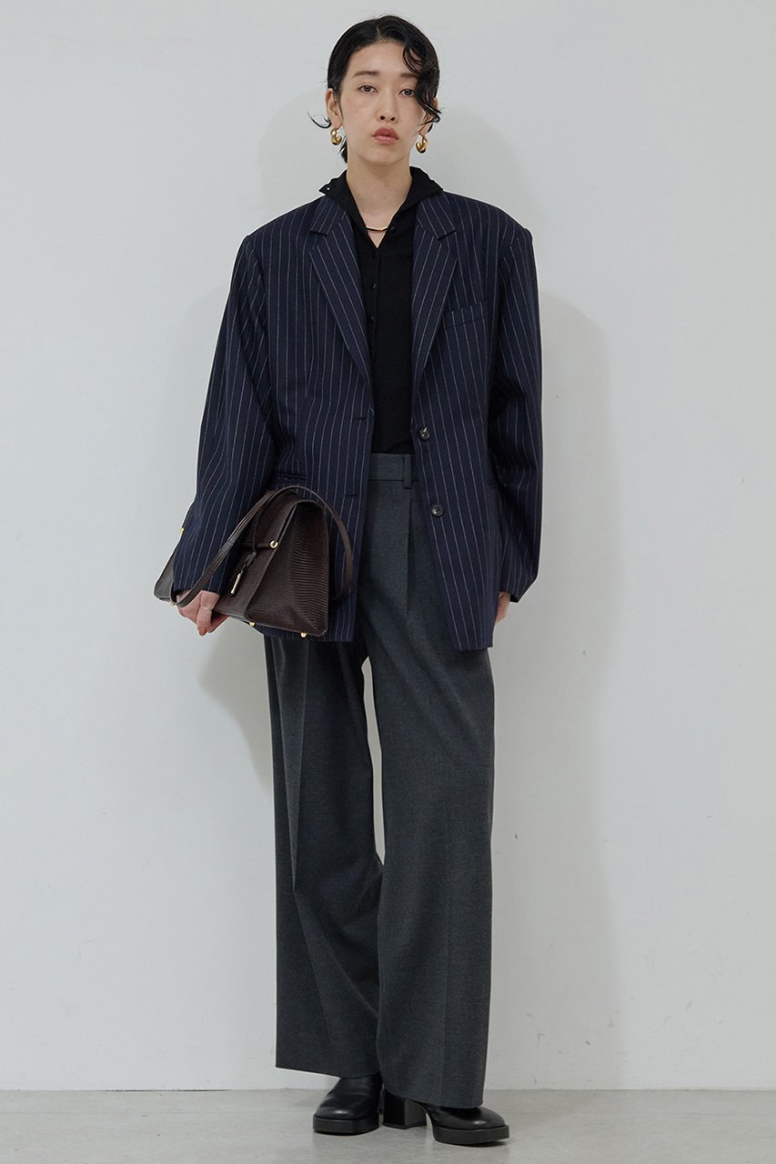 【ガリャルダガランテ/GALLARDAGALANTE】の【比留川游さんコラボ】ウエストシェイプジャケット 人気、トレンドファッション・服の通販 founy(ファニー) 　ファッションモデル・俳優・女優　Models　女性　Women　比留川游　Hirukawa Yu　ファッション　Fashion　レディースファッション　Fashion for Women　アウター　Coat / Outerwear Collection　レディースジャケット・軽アウター　Jackets　コラボ　Collaboration, Collab　シェイプ　Shape, Slim Fit　ジャケット　Jacket, Outerwear　ストライプ　Stripe, Striped Pattern　再入荷　Restock / Back in Stock　other-2|ID: prp329100004709281 ipo3291000000035747927