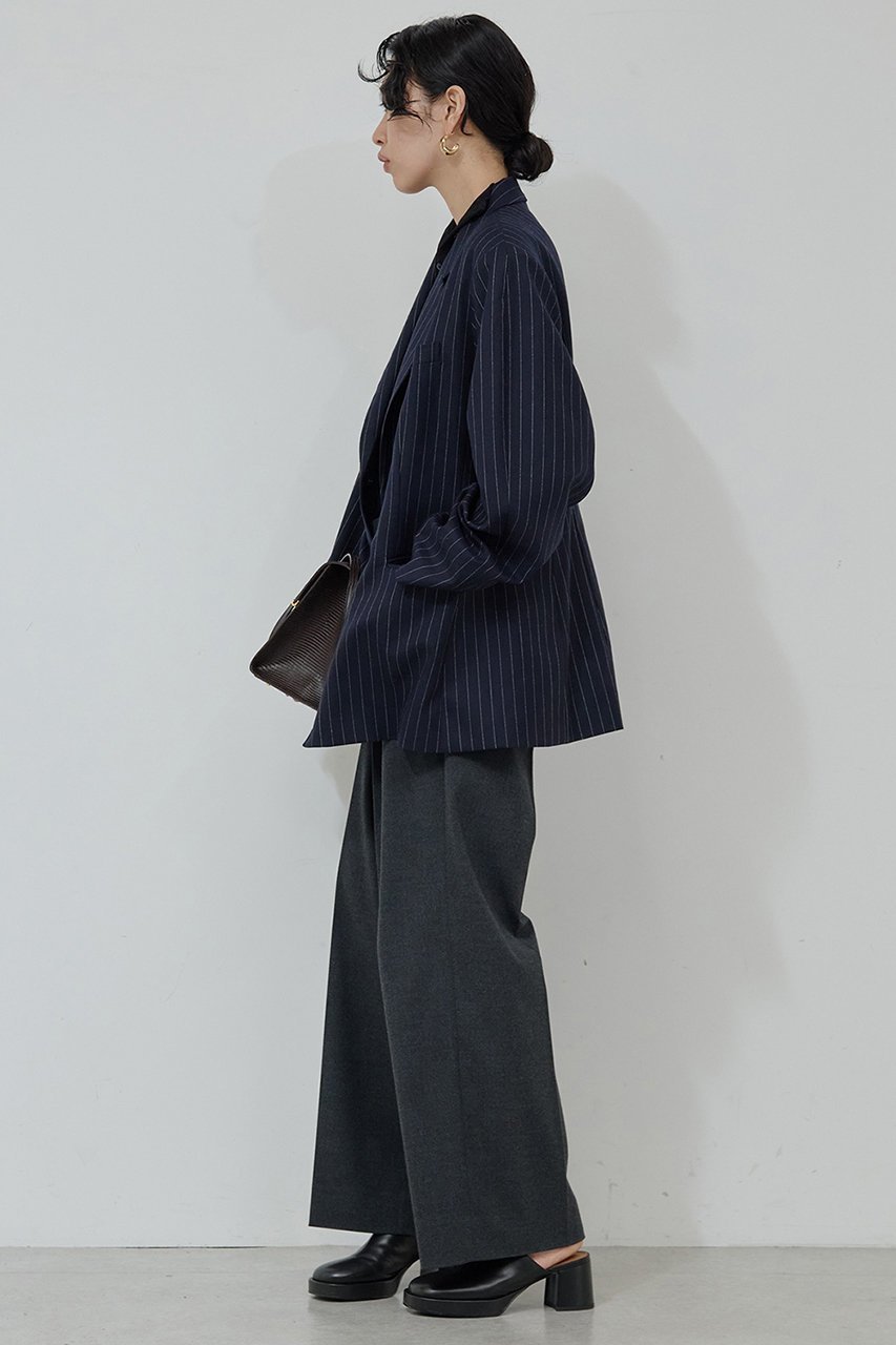 【ガリャルダガランテ/GALLARDAGALANTE】の【比留川游さんコラボ】ウエストシェイプジャケット 人気、トレンドファッション・服の通販 founy(ファニー) 　ファッションモデル・俳優・女優　Models　女性　Women　比留川游　Hirukawa Yu　ファッション　Fashion　レディースファッション　Fashion for Women　アウター　Coat / Outerwear Collection　レディースジャケット・軽アウター　Jackets　コラボ　Collaboration, Collab　シェイプ　Shape, Slim Fit　ジャケット　Jacket, Outerwear　ストライプ　Stripe, Striped Pattern　再入荷　Restock / Back in Stock　other-3|ID: prp329100004709281 ipo3291000000035747928