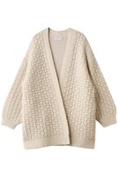 【マリリンムーン/MARILYN MOON】の【WALANCE】ダブルクロシェミドルゲージニットカーディガン 人気、トレンドファッション・服の通販 founy(ファニー) ファッション Fashion レディースファッション Fashion for Women トップス・カットソー Cut & Sew Tops ニット Knit Tops & Sweaters カーディガン・羽織り Layered Style Cardigans かぎ針 Crochet カーディガン Cardigan, Knitwear ダブル Double, Double-Breasted フェイス Face, Facial Design フォルム Silhouette, Form マフラー Scarf, Muffler 透かし Cut-Out, Lacework |ID:prp329100004709289