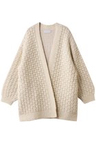 【マリリンムーン/MARILYN MOON】の【WALANCE】ダブルクロシェミドルゲージニットカーディガン アイボリー|ID: prp329100004709289 ipo3291000000036227479