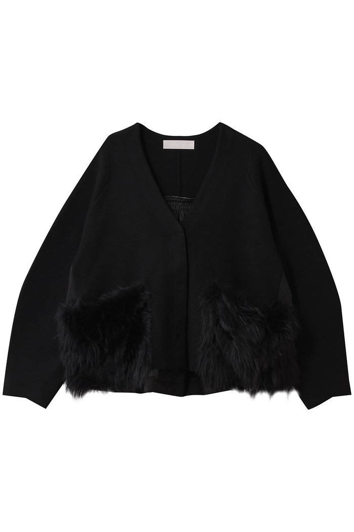 【マリリンムーン/MARILYN MOON】のシャギーポケットミラノリブジャケット インテリア・キッズ・メンズ・レディースファッション・服の通販 founy(ファニー) https://founy.com/ ファッション Fashion レディースファッション Fashion for Women アウター Coat / Outerwear Collection レディースジャケット・軽アウター Jackets シンプル Simple, Minimal ジャケット Jacket, Outerwear タフタ Taffeta, Structured Fabric バランス Balance, Style Balance ミラノリブ Milano Rib, Milano Stitch A/W・秋冬 Autumn/Winter |ID: prp329100004709291 ipo3291000000034016280