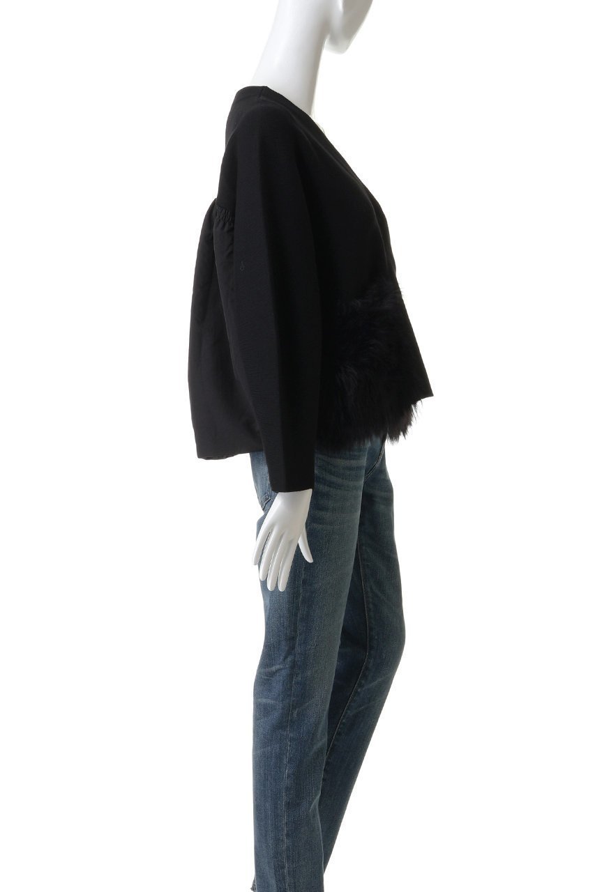 【マリリンムーン/MARILYN MOON】のシャギーポケットミラノリブジャケット 人気、トレンドファッション・服の通販 founy(ファニー) 　ファッション　Fashion　レディースファッション　Fashion for Women　アウター　Coat / Outerwear Collection　レディースジャケット・軽アウター　Jackets　シンプル　Simple, Minimal　ジャケット　Jacket, Outerwear　タフタ　Taffeta, Structured Fabric　バランス　Balance, Style Balance　ミラノリブ　Milano Rib, Milano Stitch　A/W・秋冬　Autumn/Winter　other-3|ID: prp329100004709291 ipo3291000000035726013