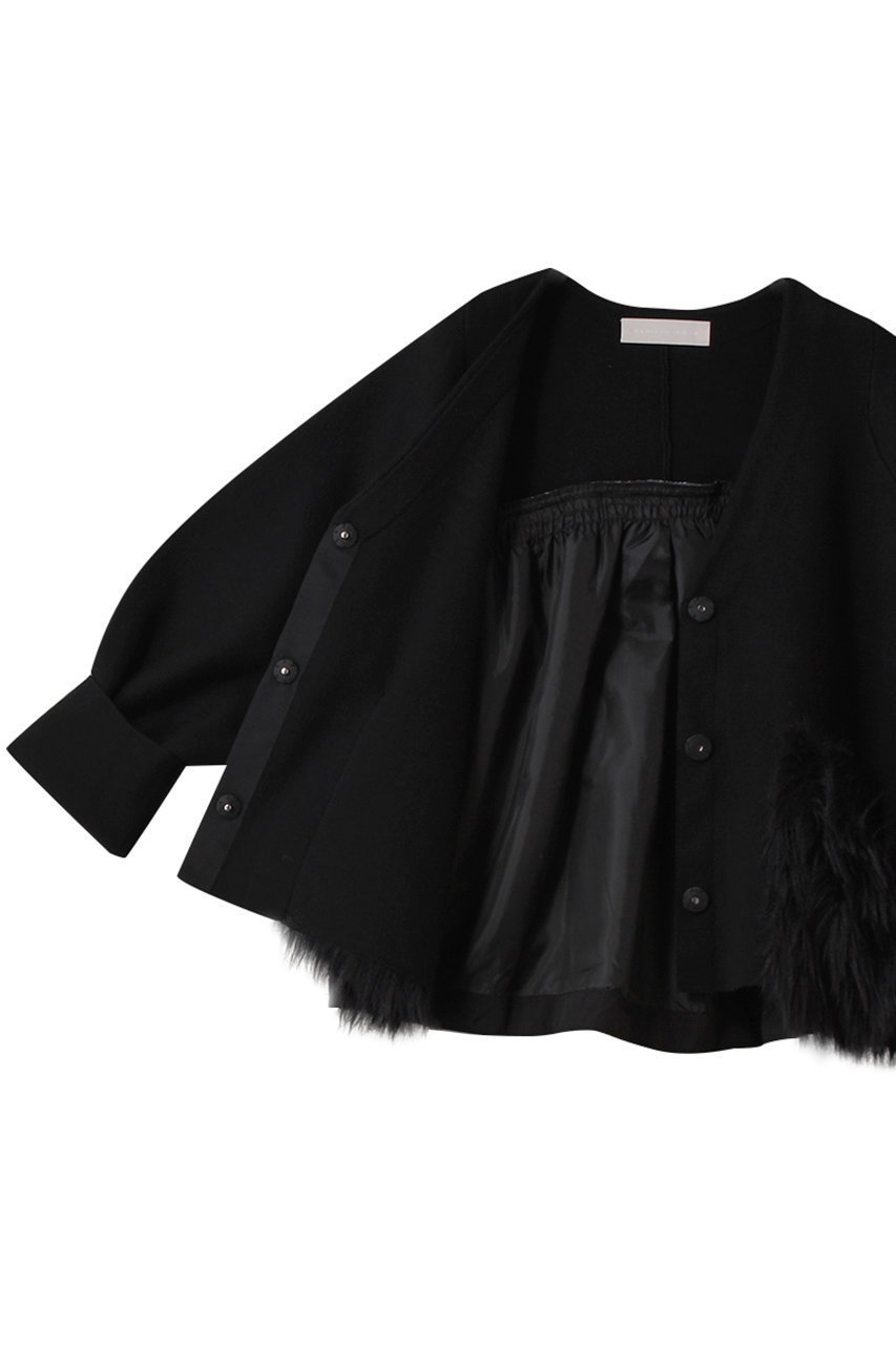 【マリリンムーン/MARILYN MOON】のシャギーポケットミラノリブジャケット 人気、トレンドファッション・服の通販 founy(ファニー) 　ファッション　Fashion　レディースファッション　Fashion for Women　アウター　Coat / Outerwear Collection　レディースジャケット・軽アウター　Jackets　シンプル　Simple, Minimal　ジャケット　Jacket, Outerwear　タフタ　Taffeta, Structured Fabric　バランス　Balance, Style Balance　ミラノリブ　Milano Rib, Milano Stitch　A/W・秋冬　Autumn/Winter　other-7|ID: prp329100004709291 ipo3291000000035726021