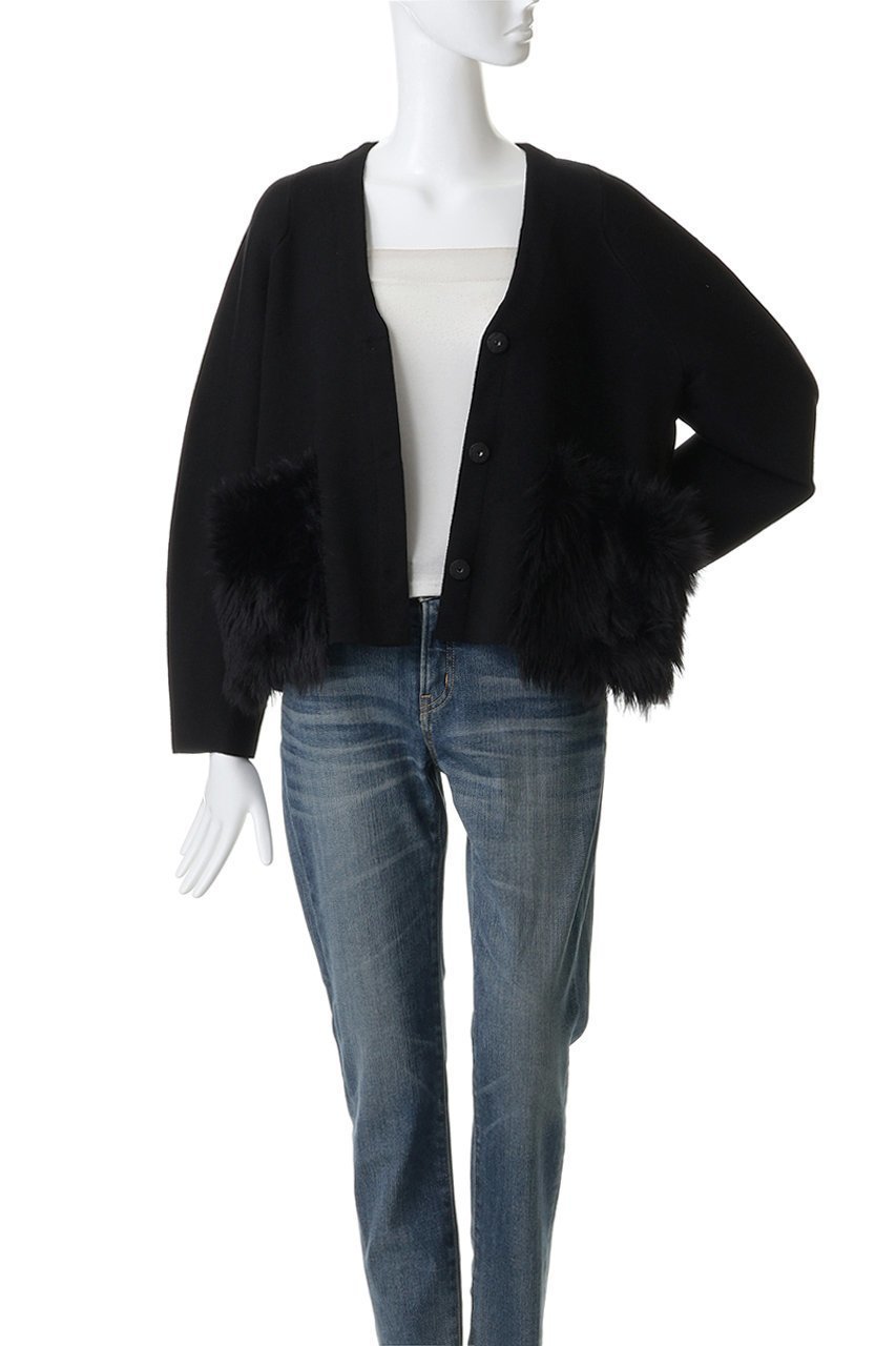 【マリリンムーン/MARILYN MOON】のシャギーポケットミラノリブジャケット 人気、トレンドファッション・服の通販 founy(ファニー) 　ファッション　Fashion　レディースファッション　Fashion for Women　アウター　Coat / Outerwear Collection　レディースジャケット・軽アウター　Jackets　シンプル　Simple, Minimal　ジャケット　Jacket, Outerwear　タフタ　Taffeta, Structured Fabric　バランス　Balance, Style Balance　ミラノリブ　Milano Rib, Milano Stitch　A/W・秋冬　Autumn/Winter　other-8|ID: prp329100004709291 ipo3291000000035726022